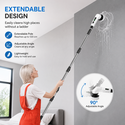 Rechargeable electric spin scrubber charging base