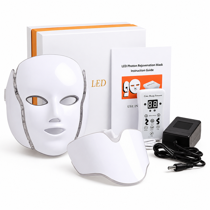 7-Color LED Photon Rejuvenation Face Mask with Remote