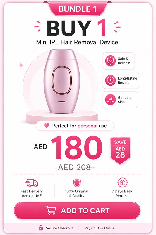Mini IPL Laser Hair Removal Device | Permanent Hair Reducer