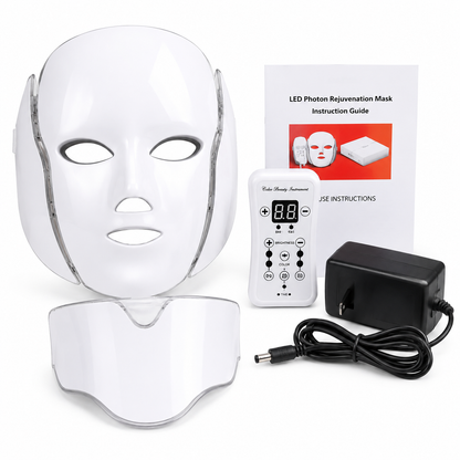 7 color LED light modes skincare mask
