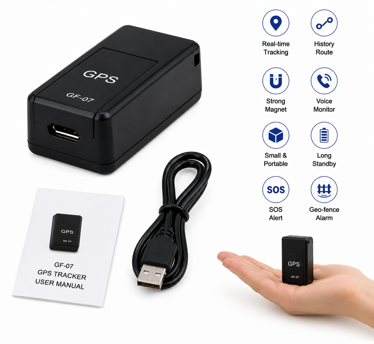 Mini GPS Vehicle Tracker | Compact Magnetic GPS Locator